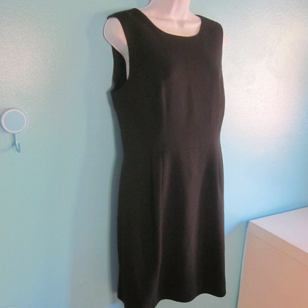 Kate Spade Womens Size 12 Black Fitted Sheath Work Dress Lined with Rear Zip - Picture 1 of 12